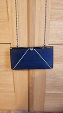 Jacques Vert Navy Evening Bag