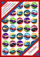 35 x Super Car Mix - Edible