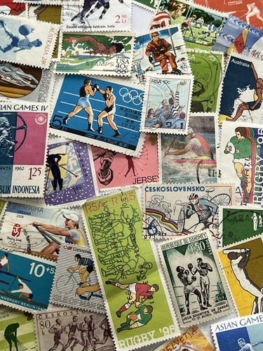 Sports 100 postage stamps - 100, used
