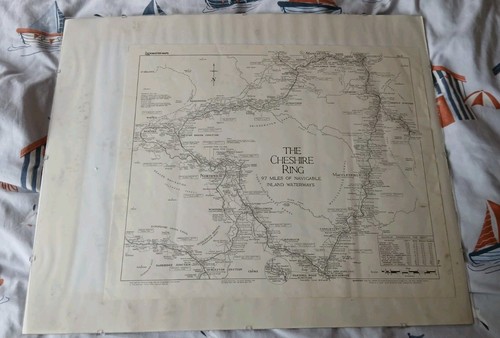 Cheshire ring canal map by - ,