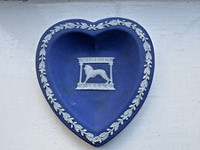 Wedgwood cobalt heart - cobalt, tray