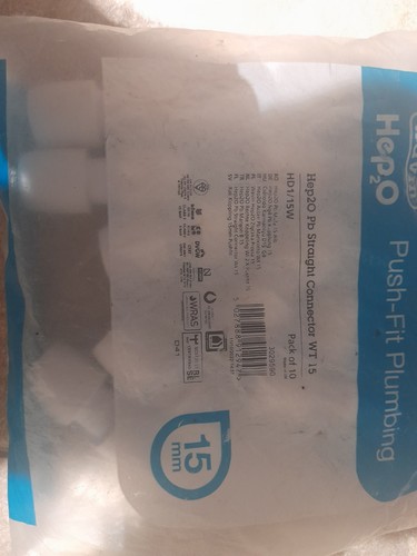 Hep2o 15mm push - hep2o, equal
