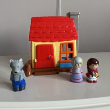 ELC Happyland Little Red Riding Hood House Sounds Red Grandma Wolf Complete VGC