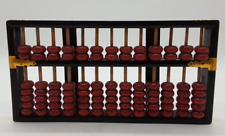 Vintage 1970s Chinese Abacus. Lotus-Flower Brand. Wood & Brass