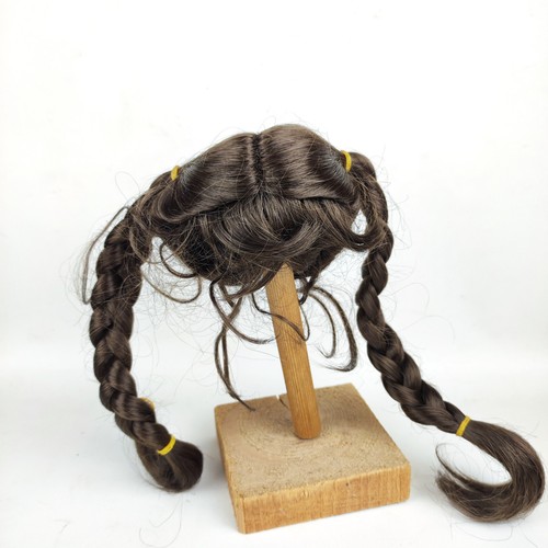 Vintage dark brown artificial - brown,
