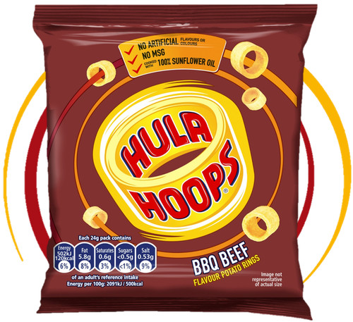 Hula hoops bbq - beef, flavour