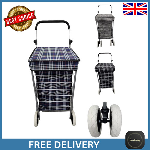 60l folding shopping trolley - shopping,