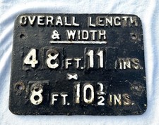 Vintage Cast Iron Railway Sign