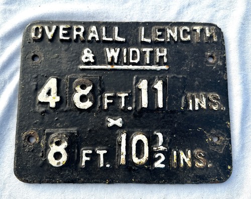 Vintage cast iron railway sign - vintage,