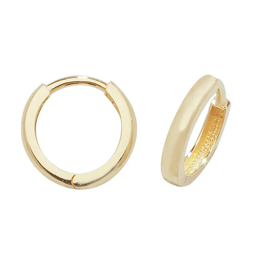 Hinged earrings 9ct yellow - hinged,