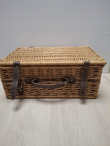Wicker hamper basket empty - wicker,