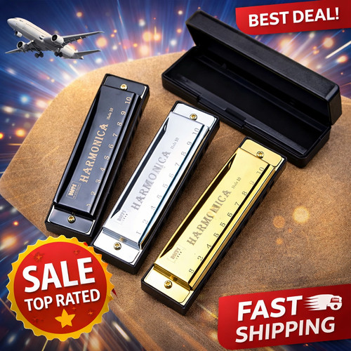 New silver swan harmonica - new,