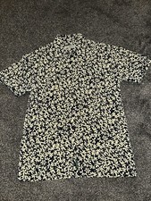 Mens Ben Sherman Shirt, Size Medium, Short Sleeve, Floral, Button Up, (72)