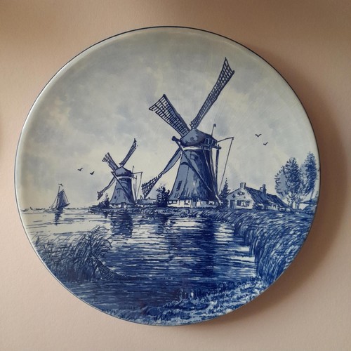 Delft blauw handpainted 26cm - delft,
