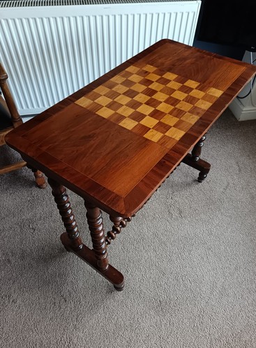 Antique console table chess - console,
