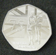 2023 Windrush Generation 50p Fifty Pence Coin BU Brilliant Uncirculated