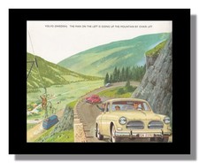 Volvo Amazon 121 1960s framed picture Jobson free p&p UK