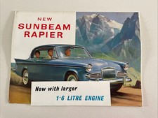 Sunbeam Rapier Brochure 1960s  1600cc New Engine Version