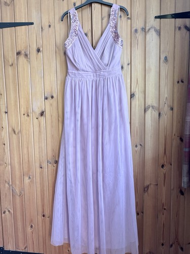 Dusky pink long dress - pink,