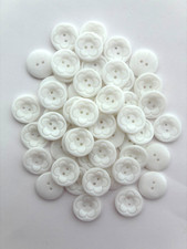 White flower pattern round