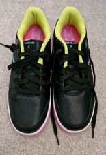 Reebok Heelys Black with white detailing UK 6