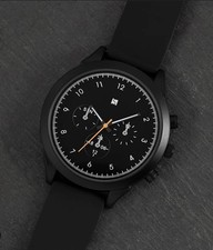 Spirit Watch Mens Black Silicone Strap Watch ASPG42