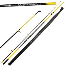 Lidsters Fishing Yellow / black Beachcaster Sea each Pier Fishing Rod 12ft 2pc