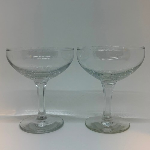 Pair vintage clear - pair, of