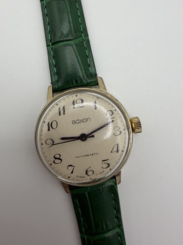 Saxon mens vintage wrist watch - saxon,