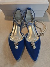 Royal BLUE Pointed Toe Satin