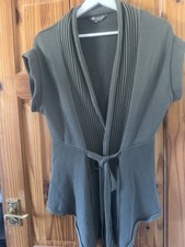 Green Sleeveless  Cotton Mix