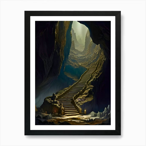 Stairway heaven art print - stairway,