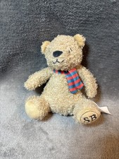 Marks and Spencer M&S small Spencer bear  with scarf soft toy plush 