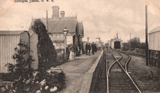 Watlington Railway Station Oxfordshire England G.W.R.  Vintage 1907 Postcard