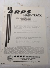 ARPS TRACTOR HALF-TRACK AXLE