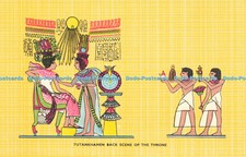 R614202 Tutankhamen Back Scene of Throne Egypt Lehnert and Landrock