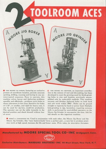 1943 wwii moore - jig, borer