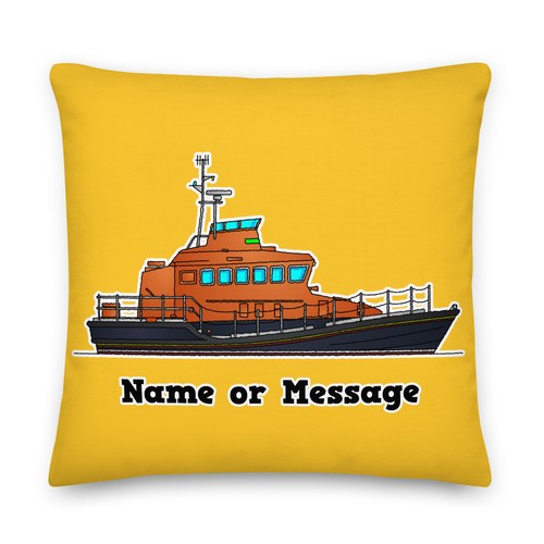 Custom lifeboat cushion - lifeboat, cushion,