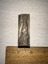 Printing Block “ Lit Candle “ Nice Details, Copper Face. #2