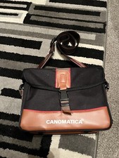 Canomatic Strong Fully Lined Canvas Camera Bag 9*7*4ins. Olympus Shoulder Strap.