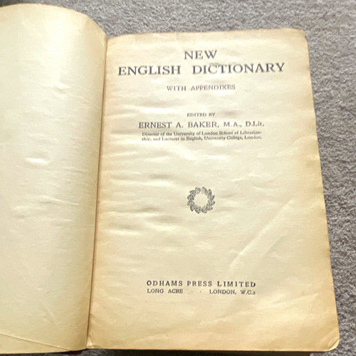 New english dictionary with - english,