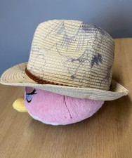 Ladies Firetrap Paper Straw Trilby Summer Hat Hawaii Print (See description)