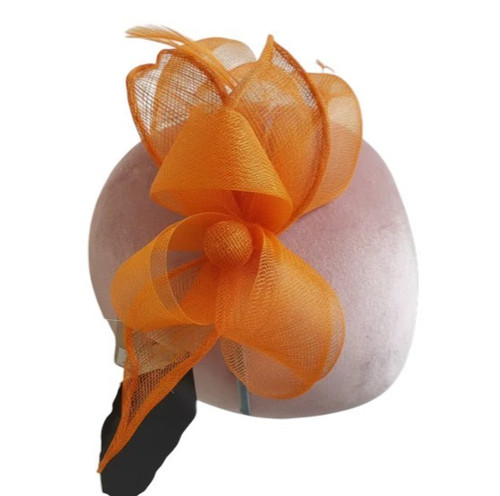 Women sinamay curls bow - sinamay,