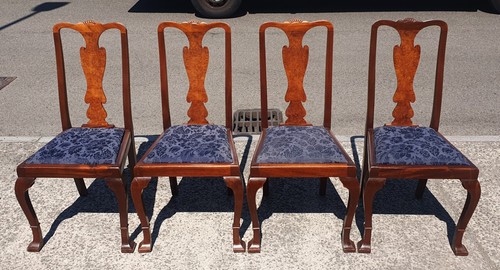 Set antique walnut high - of,