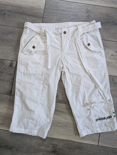 Vintage y2k golddiga white - y2k,
