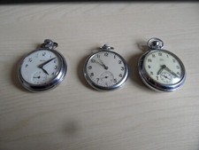 3 x Vintage Pocket Watchs Smiths Empire, Smiths & Ingersoll 50 mm