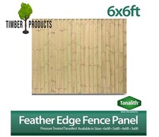 6 x 6 Feather Edge Panels