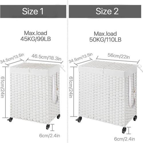 Large handwoven laundry hamper - handwoven,