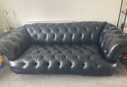 Black chesterfield oskar 4 - 3, /