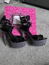 Glitter Heels Pole Shoes, Uk